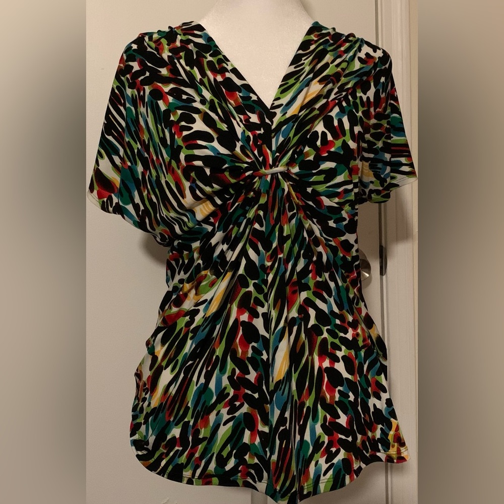Chaus Women’s Multicolored Short-sleeve Top size M